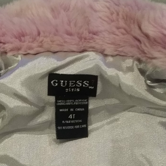 Guess Girls Faux Fur Jacket - Picture 2 of 5